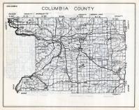 Columbia County Map, Wisconsin State Atlas 1933c
